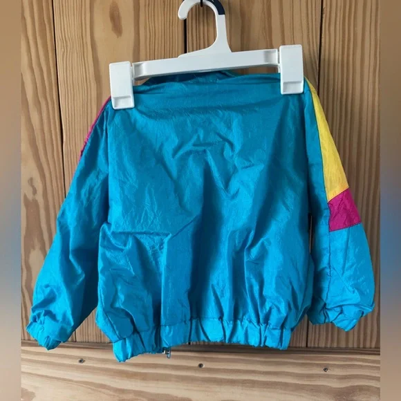 80/90s Toddler Colorful Windbreaker Jacket - Picture 3 of 3